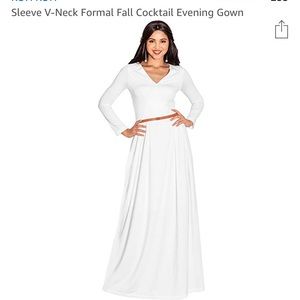 KOH KOH Long sleeve white gown, NWT